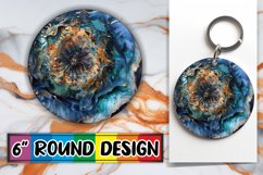 Elegant 3D Petal Sublimation Circles Product Image 1