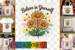 Stylish PNG Art for TSHIRTS, Flowers Quote Product Image 1