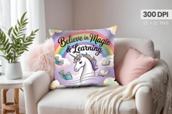 100 days of school Pillow Design, Teacher PNG Sublimation Product Image 1