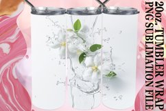 Lily Reflections: 20oz Sublimation Tumbler Art Product Image 1