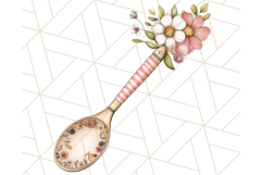 Cottagecore Kitchen Clipart, Vintage Country Floral Kitchen Product Image 4