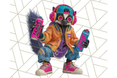 Forgotten 80s Cartoon Clipart PNG, Retro Animal Heroes Product Image 4