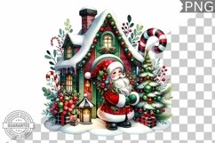 Christmas Santa Sublimation - Clipart PNG Design Product Image 1