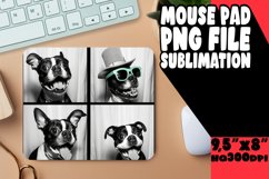 Adorable Funny Dog Mouse Pad Sublimation Design for Printing Product Image 1