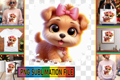 FUN PNG Designs for TSHIRTS, 3D Dog Product Image 1