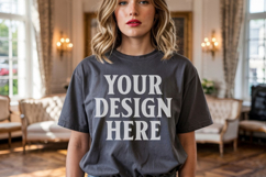 Comfort Colors 1717 Pepper T-Shirt Mockup Product Image 1