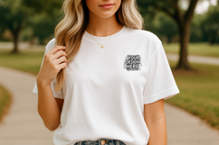 Women Outdoor Park T-Shirt Mockup PSD JPG Product Image 1