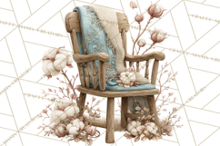 Hygge Winter Home Clipart PNG Neutral Cozy Decor Product Image 3