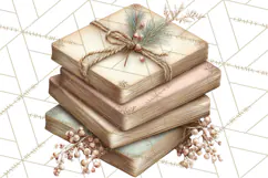 Hygge Winter Home Clipart PNG Neutral Cozy Decor Product Image 4