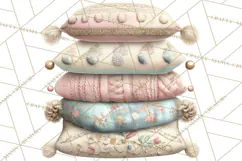 Hygge Winter Home Clipart PNG Neutral Cozy Decor Product Image 2
