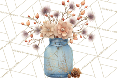 Hygge Winter Home Clipart PNG Neutral Cozy Decor Product Image 5