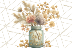 Hygge Winter Home Clipart PNG Neutral Cozy Decor Product Image 2