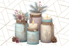 Hygge Winter Home Clipart PNG Neutral Cozy Decor Product Image 5