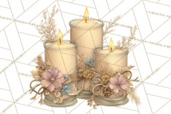 Hygge Winter Home Clipart PNG Neutral Cozy Decor Product Image 2