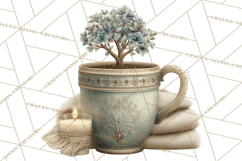 Hygge Winter Home Clipart PNG Neutral Cozy Decor Product Image 3
