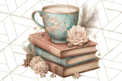 Hygge Winter Home Clipart PNG Neutral Cozy Decor Product Image 3