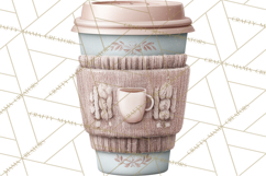 Hygge Winter Home Clipart PNG Neutral Cozy Decor Product Image 2