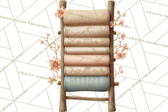 Hygge Winter Home Clipart PNG Neutral Cozy Decor Product Image 5