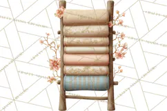 Hygge Winter Home Clipart PNG Neutral Cozy Decor Product Image 5
