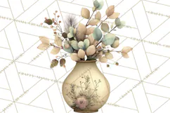 Hygge Winter Home Clipart PNG Neutral Cozy Decor Product Image 4