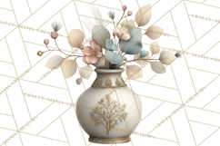 Hygge Winter Home Clipart PNG Neutral Cozy Decor Product Image 2
