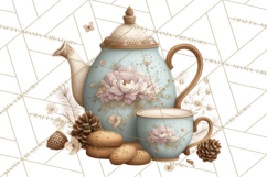 Hygge Winter Home Clipart PNG Neutral Cozy Decor Product Image 3