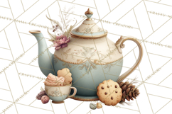 Hygge Winter Home Clipart PNG Neutral Cozy Decor Product Image 4