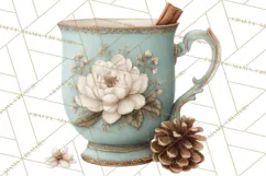 Hygge Winter Home Clipart PNG Neutral Cozy Decor Product Image 3