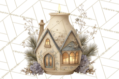 Hygge Winter Home Clipart PNG Neutral Cozy Decor Product Image 2
