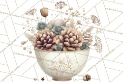Hygge Winter Home Clipart PNG Neutral Cozy Decor Product Image 3