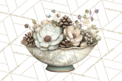 Hygge Winter Home Clipart PNG Neutral Cozy Decor Product Image 4