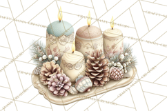 Hygge Winter Home Clipart PNG Neutral Cozy Decor Product Image 5