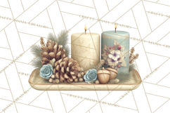 Hygge Winter Home Clipart PNG Neutral Cozy Decor Product Image 2