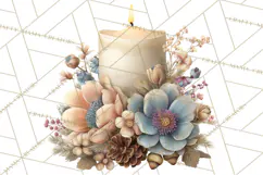 Hygge Winter Home Clipart PNG Neutral Cozy Decor Product Image 3