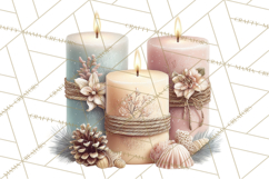 Hygge Winter Home Clipart PNG Neutral Cozy Decor Product Image 4