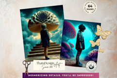Psychedelic Fantasy Mushroom Clipart PNG For RPG Crafts Product Image 10