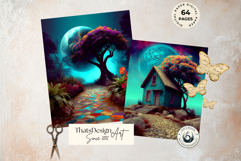 Psychedelic Fantasy Mushroom Clipart PNG For RPG Crafts Product Image 11