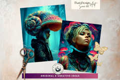 Psychedelic Fantasy Mushroom Clipart PNG For RPG Crafts Product Image 12