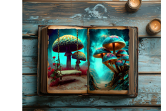 Psychedelic Fantasy Mushroom Clipart PNG For RPG Crafts Product Image 16