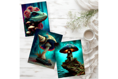 Psychedelic Fantasy Mushroom Clipart PNG For RPG Crafts Product Image 17