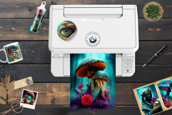 Psychedelic Fantasy Mushroom Clipart PNG For RPG Crafts Product Image 19