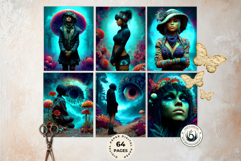 Psychedelic Fantasy Mushroom Clipart PNG For RPG Crafts Product Image 4