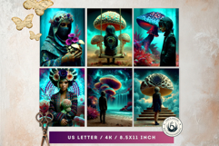 Psychedelic Fantasy Mushroom Clipart PNG For RPG Crafts Product Image 5