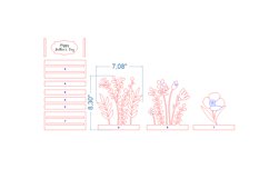 Mother&#039;s Day Flower box SVG laser cut files for Glowforge Product Image 4
