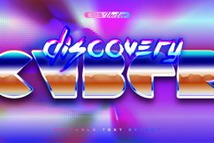 Retro shiny Y2K editable text effect discovery cyber Product Image 1