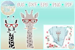 Giraffe With Glasses And Pencil Nerdy Svg Dxf Eps Png Pdf Product Image 1