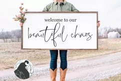 Welcome SVG, Welcome to Our Beautiful Chaos SVG Product Image 1