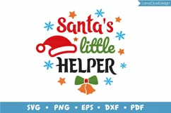 Santa's Little Helper, Christmas for Kids SVG PNG DXF EPS Product Image 2
