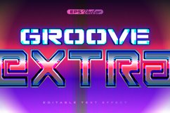 Retro shiny Y2K editable text effect groove extra Product Image 1