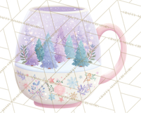 Christmas Hot Cocoa Mug Clipart PNG, Holiday Cup Art Product Image 4